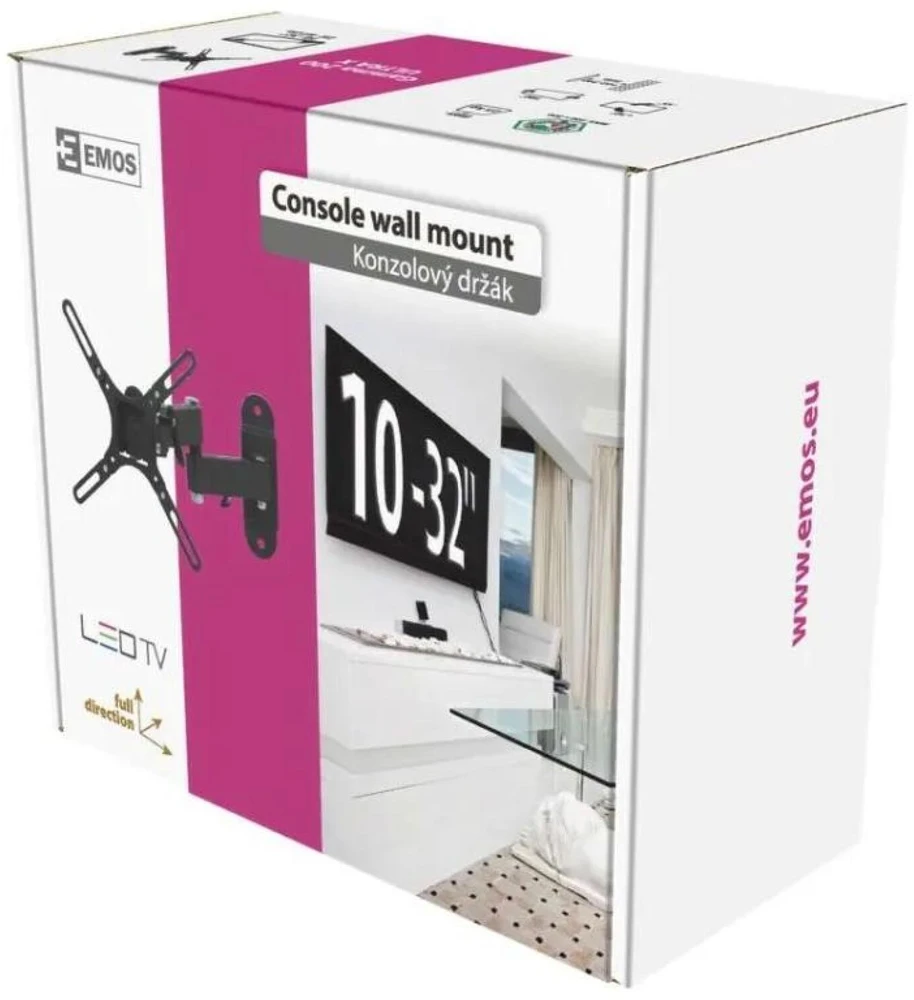 Emos „Emo“ LED televizoriaus laikiklis 10–32 colių (25–81 cm)