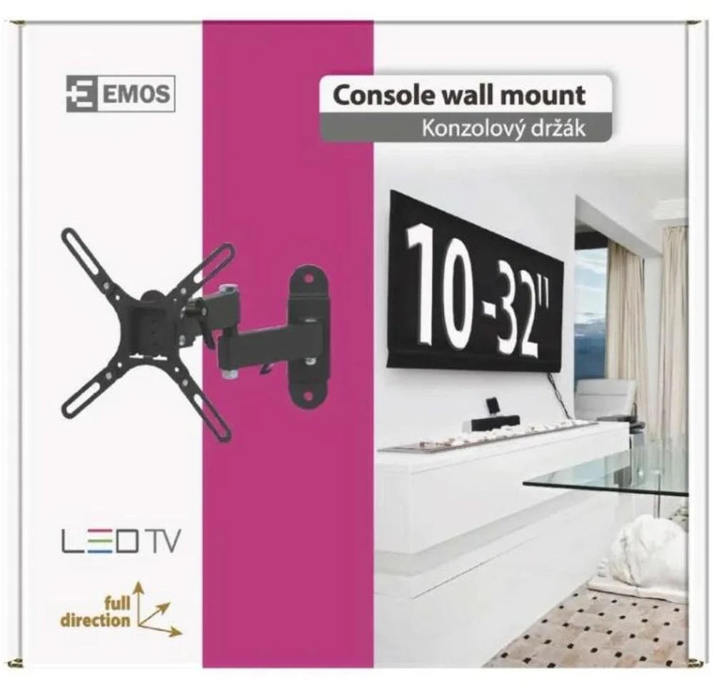 Emos „Emo“ LED televizoriaus laikiklis 10–32 colių (25–81 cm)