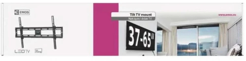 „Emos“ pakreipiamas LED televizoriaus laikiklis 37–65 colių (94–165 cm)
