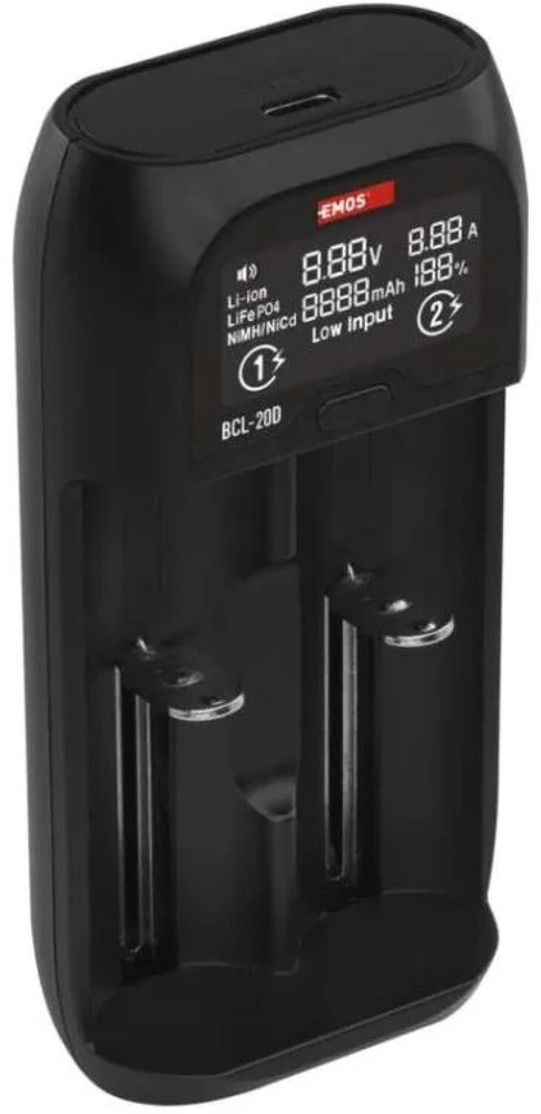 Universal Li-ion battery charger EMOS BCL-20D