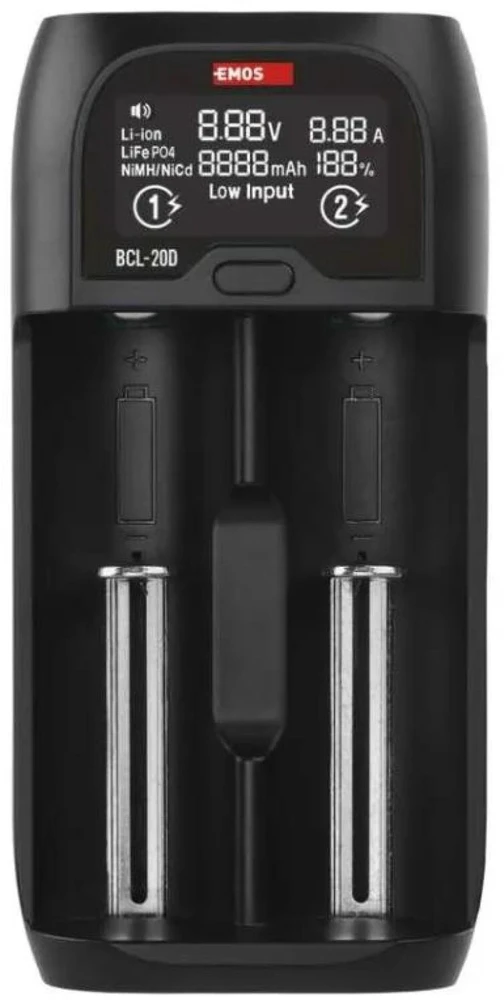 Universal Li-ion battery charger EMOS BCL-20D