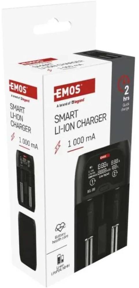 Universal Li-ion battery charger EMOS BCL-20D