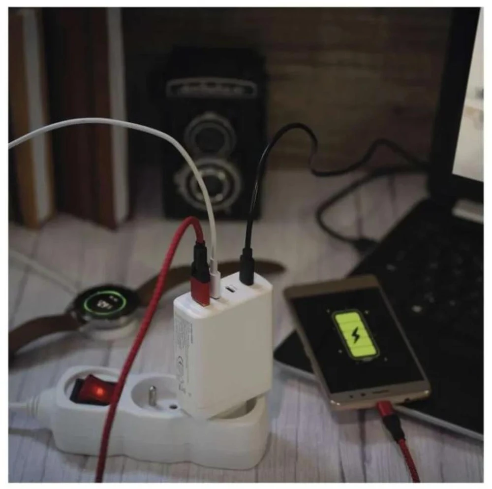 Emos Universal USB adapter GaN to PD 120 W max.