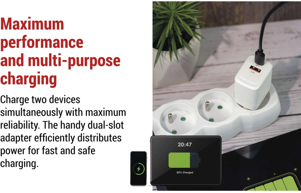 Emos universalus USB į PD GaN adapteris, 20 W maks.