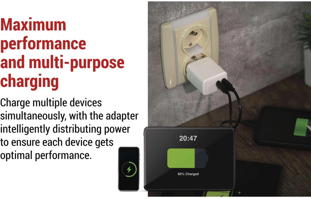 Emos Universal USB adapter GaN to PD 35 W max.