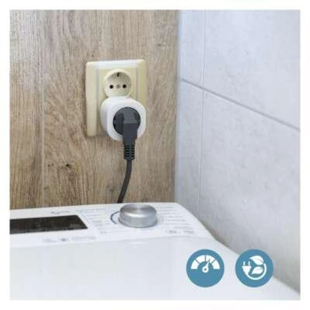 Emos WiFi lizdas IP-3002S P5531, 230 V~/16 A, 3680 W, 30 programų, 15 lizdų, vaikų apsauga, Wi-Fi 802.11 b/g/n