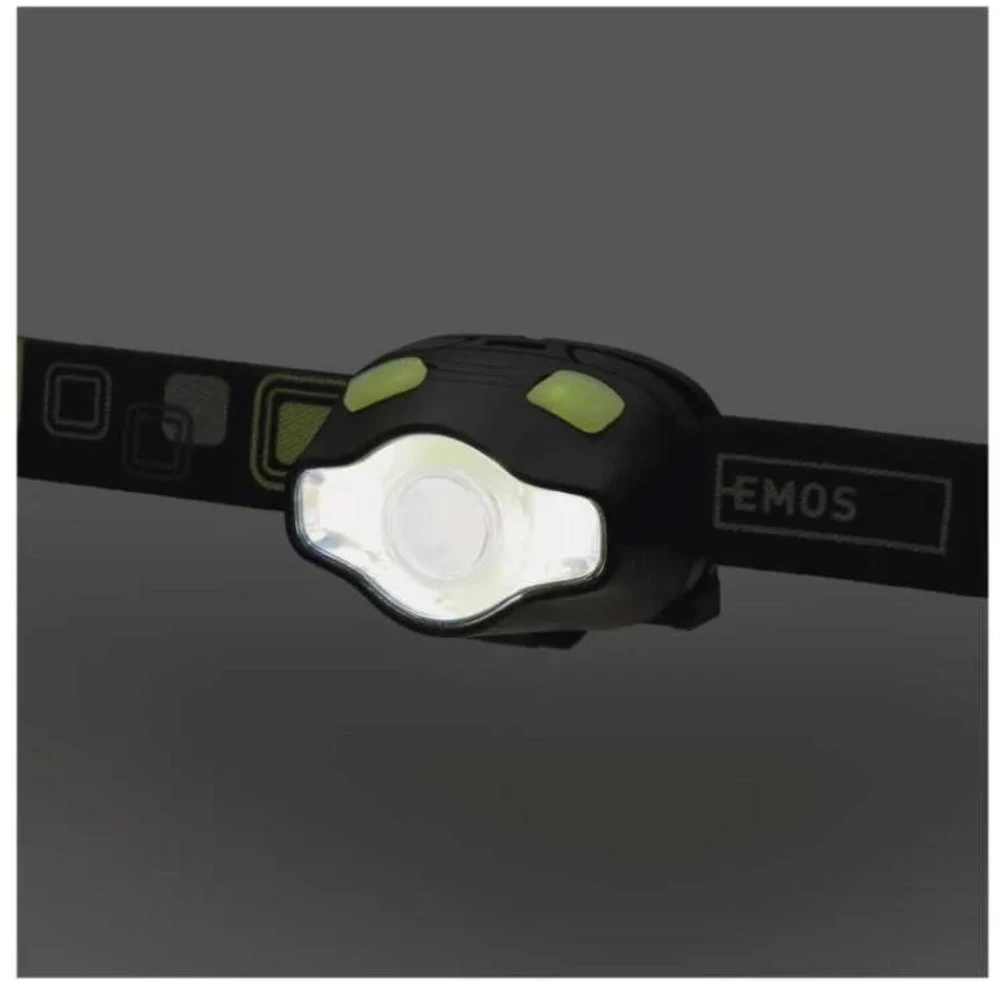 Emos Žibintuvėlis priekinis P3536 LED COB 3W + LED 3W, 220 lm, 100m 3 AAA