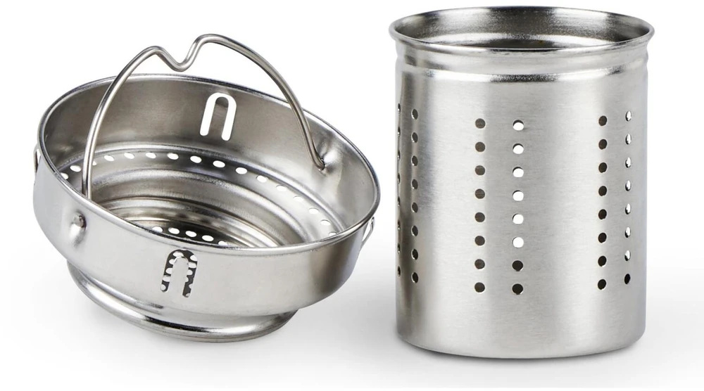 Emsa Emsa Tea Mug thermal tea mug 0.4 liters (mėlynas/transparent, glass, screw cap)