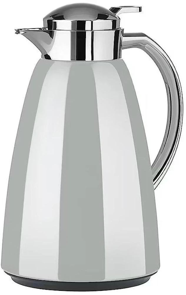 Emsa Campo vakuuminis ąsotis F4130100, 1l, pilkas, nerūdijantis plienas, stiklas, hermetiškas, rankena, vakuuminė izoliacija