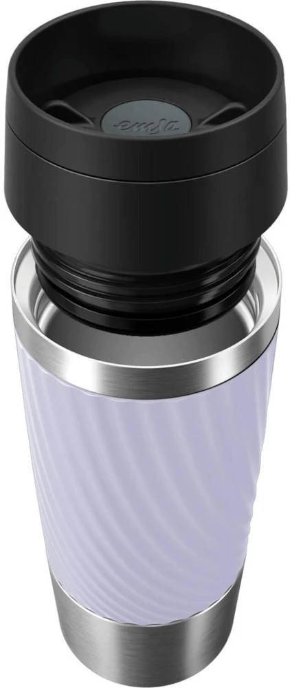 Emsa Terminis puodelis Kelioninis puodelis Classic Twist N2025600, 0.36l, 360° gėrimas, Quick-Press dangtelis, 4h šiltas, 8h šaltas