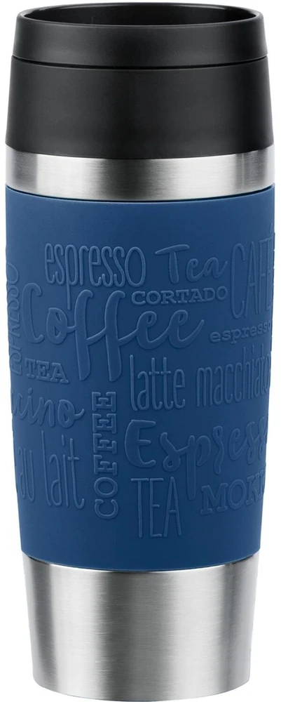Emsa TRAVEL MUG Classic Thermo Mug (dark mėlynas/stainless steel, 0.36 liters)