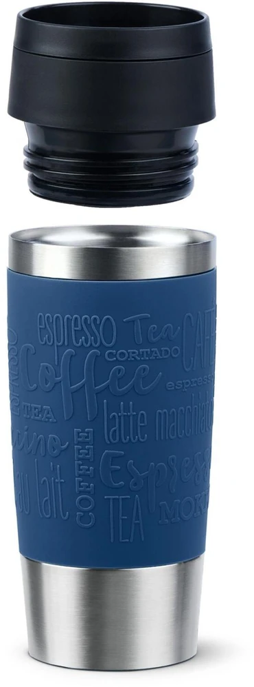 Emsa TRAVEL MUG Classic Thermo Mug (dark mėlynas/stainless steel, 0.36 liters)