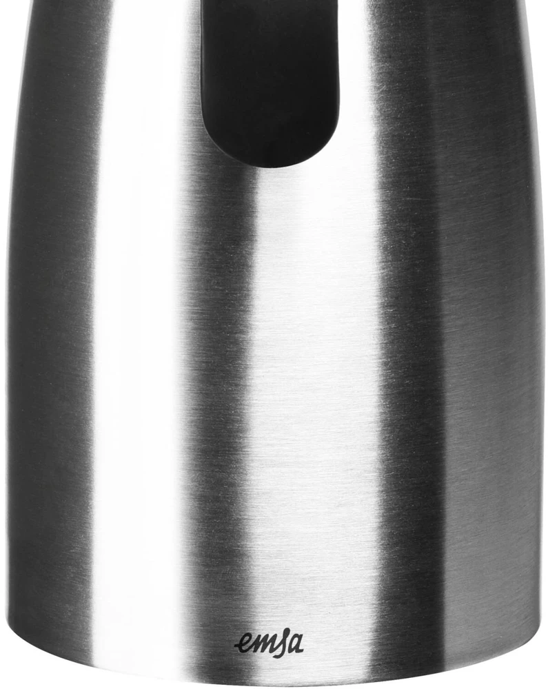 Emsa termoąsotis Soft Grip 1 l, nerūdijančiojo plieno, juodas/sidabrinis, 508932