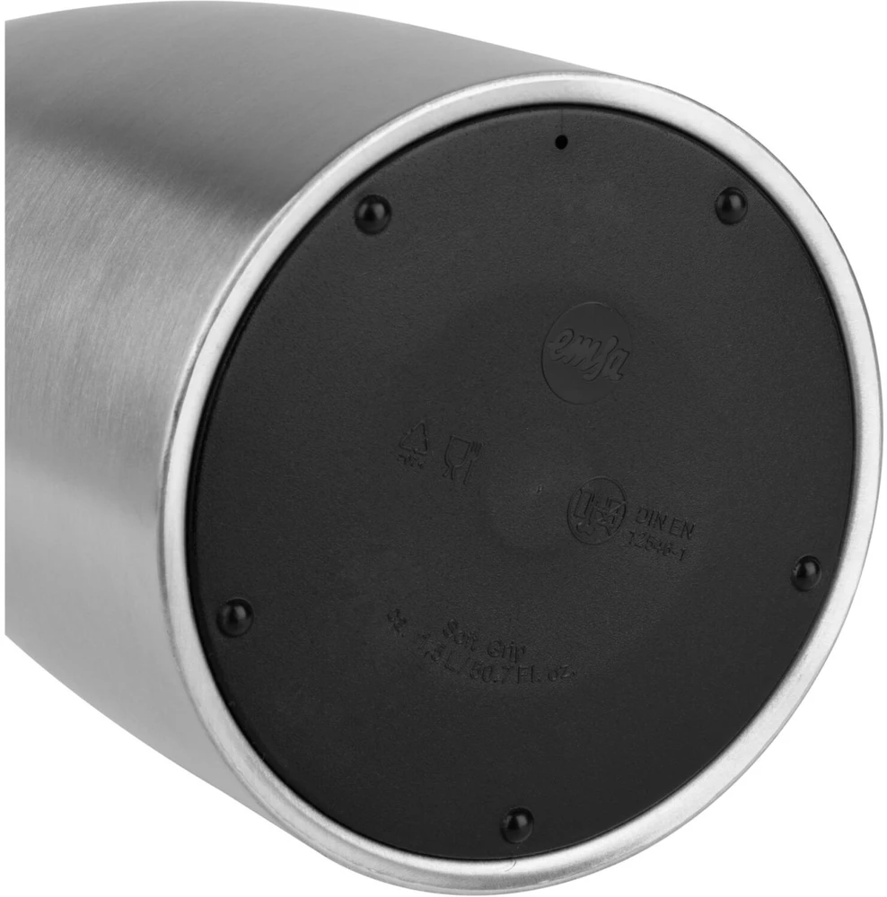 Emsa termoąsotis Soft Grip 1 l, nerūdijančiojo plieno, juodas/sidabrinis, 508932