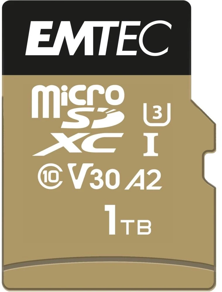Micro SDXC atminties kortelė UHS-I U3 V30 A2 Emtec SpeedIN Pro, 1 TB