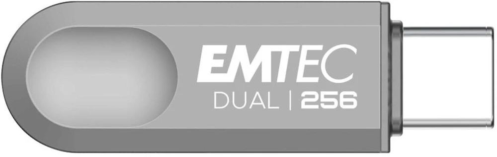 USB atmintinė su USB-A ir USB-C jungtimis Emtec D280, 256 GB