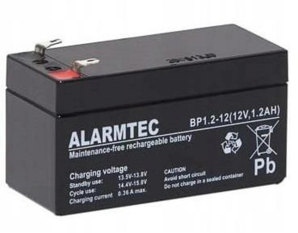 EMU AGM ALARMTEC serijos BP 12V 1,2Ah akumuliatorius