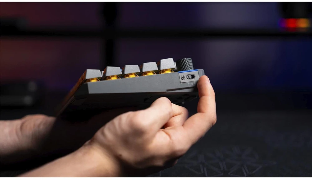 ENDORFY Thock V2 75% Wireless, Gaming-klaviatūra - pilka, DE-išdėstymas, ENDORFY Geltona by Gateron