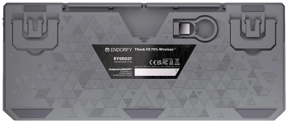 ENDORFY Thock V2 75% Wireless, Gaming-klaviatūra - pilka, DE-išdėstymas, ENDORFY Geltona by Gateron