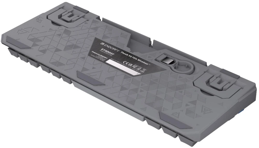 ENDORFY Thock V2 75% Wireless, Gaming-klaviatūra - pilka, DE-išdėstymas, ENDORFY Geltona by Gateron