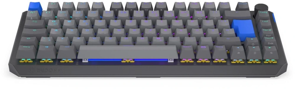 ENDORFY Thock V2 75% Wireless, Gaming-klaviatūra - pilka, DE-išdėstymas, ENDORFY Geltona by Gateron