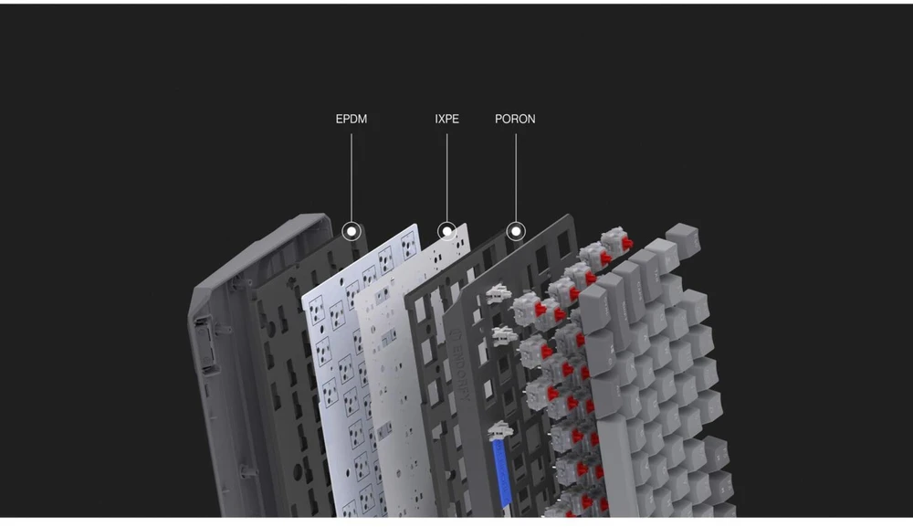 Klaviatūra ENDORFY Thock V2 red Switches DE išdėstymas