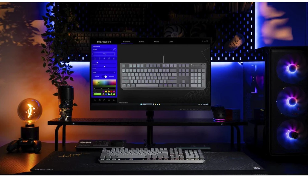 Klaviatūra ENDORFY Thock V2 red Switches DE išdėstymas