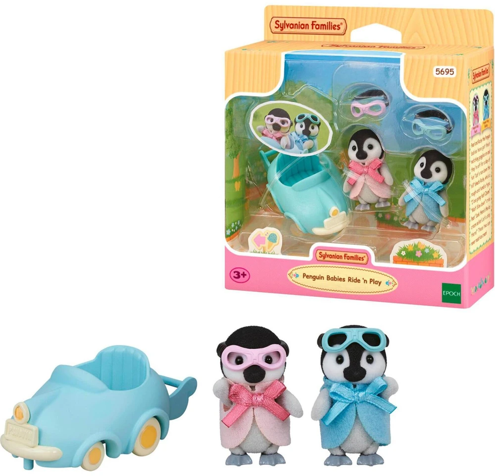 Epoch Figūrėlės pingvinai su automobiliu Sylvanian Families