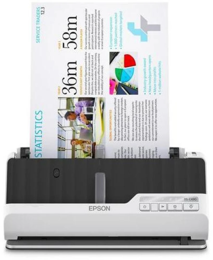 Skeneris Epson | Aukščiausios kokybės kompaktiškas skaitytuvas | DS-C490 | Lakštinis | Laidinis