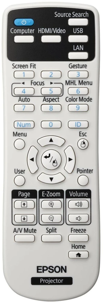 EPSON EB-1795F 3LCD Full HD itin mobilus projektorius 1920x1080 16:9 3200 liumenų 1 W garsiakalbis