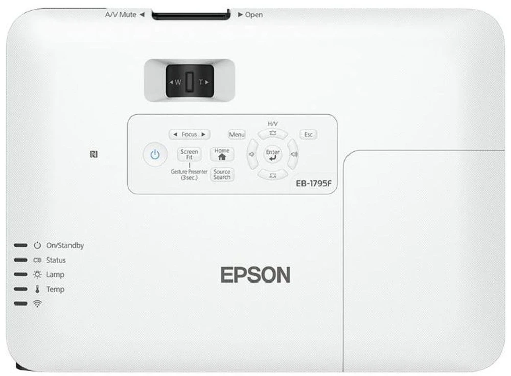 EPSON EB-1795F 3LCD Full HD itin mobilus projektorius 1920x1080 16:9 3200 liumenų 1 W garsiakalbis