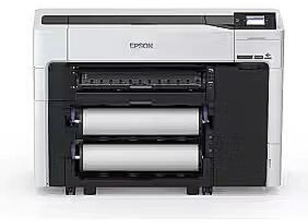 EPSON SC-T3700D 24" TECHNICAL Spausdintuvas, 6 spalvos, foto juoda [350 ml, 700 ml], matinė juoda [350 ml, 700 ml], žydra [350 ml, 700 ml], geltona [350 ml, 700 ml], rausva [350 ml, 700 ml], raudona [350 ml, 700 ml], spausdinimo raiška: 1.200 x 2.400 DPI, popieriaus formatas: 17 colių (43,2 cm) ritinėlis, 24 colių (61,0 cm) ritinėlis, pasirinktinis plotis