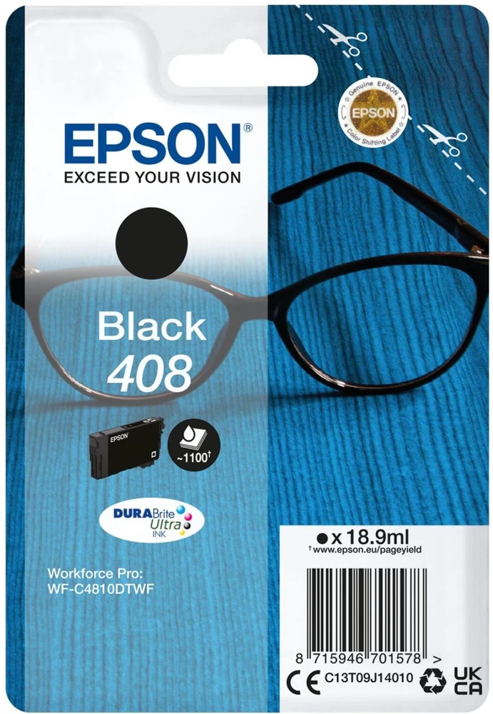Epson DURABrite Ultra 408L | Ink cartrige | Juodas