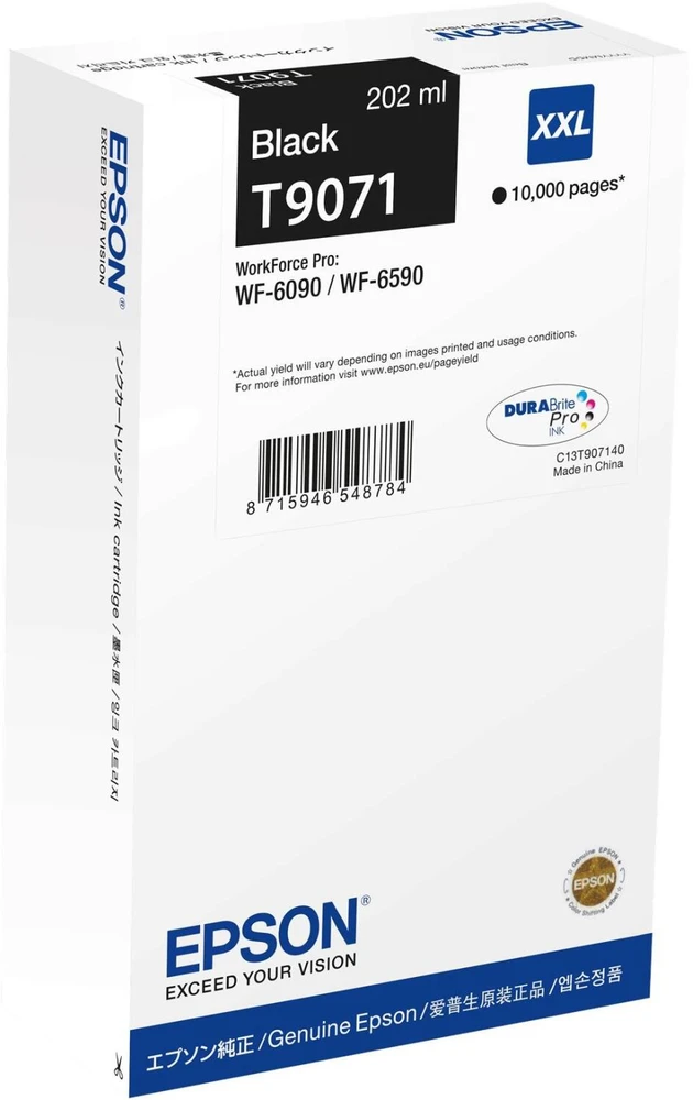 Epson C13T90714N | XXL Ink Cartridge | Juodas
