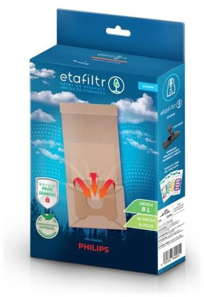 ETA Dust bags for AEG, Electrolux and Philips vacuum cleaners | ETAPHI5 | 4 pc(s) | Brown