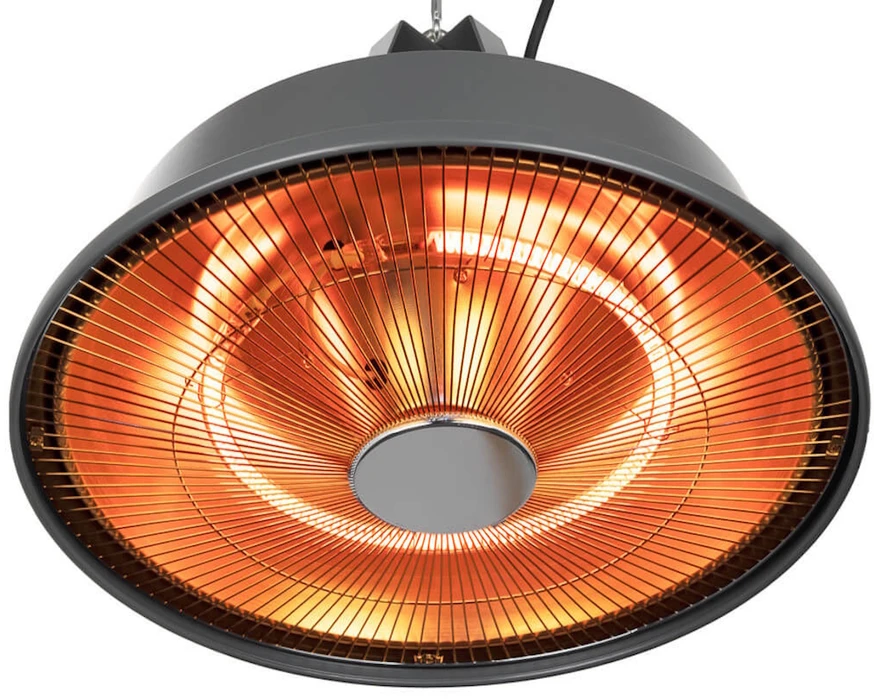 Eurom Partytent Heater Sail Pilkas pakabinamas infraraudonųjų spindulių šildytuvas palapinei 1500W IP24 carbon iki 15m2 pilka