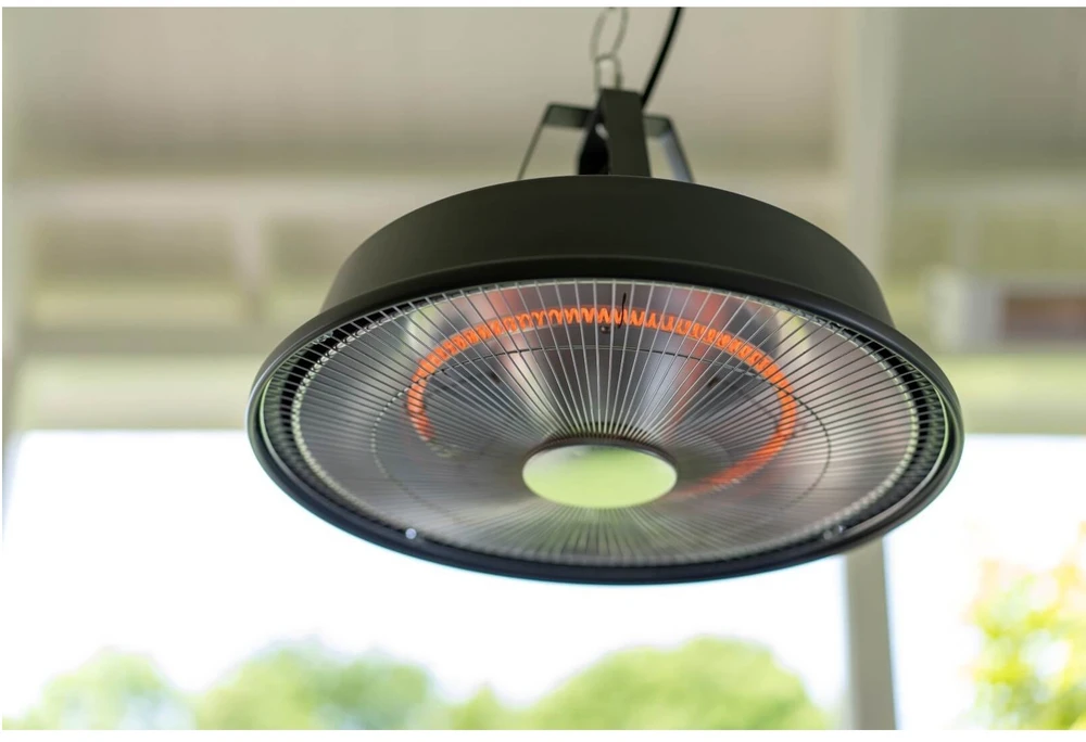 Eurom Partytent Heater Sail Pilkas pakabinamas infraraudonųjų spindulių šildytuvas palapinei 1500W IP24 carbon iki 15m2 pilka