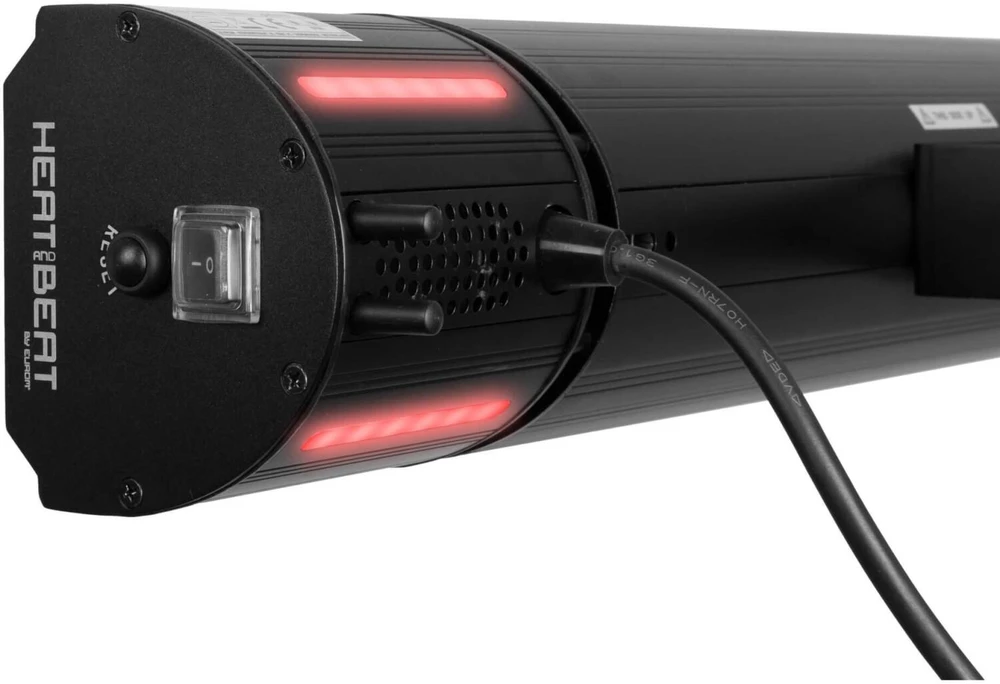 Eurom Terasos šildytuvas 334579, 2000 W, IP65, 185 cm maitinimo laidas, Bluetooth valdymas, LED apšvietimas