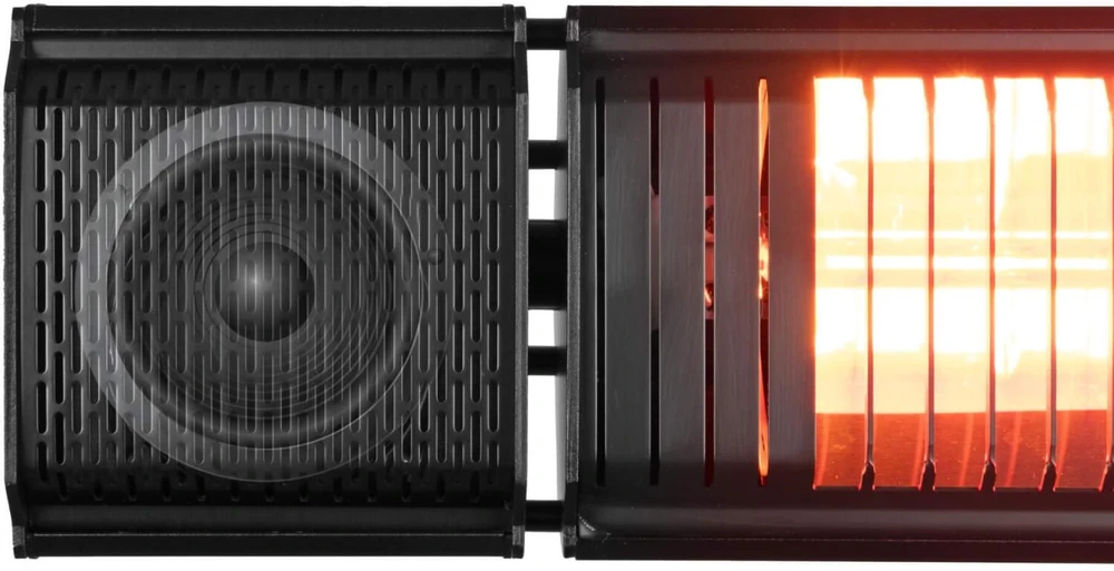 Eurom Terasos šildytuvas 334579, 2000 W, IP65, 185 cm maitinimo laidas, Bluetooth valdymas, LED apšvietimas
