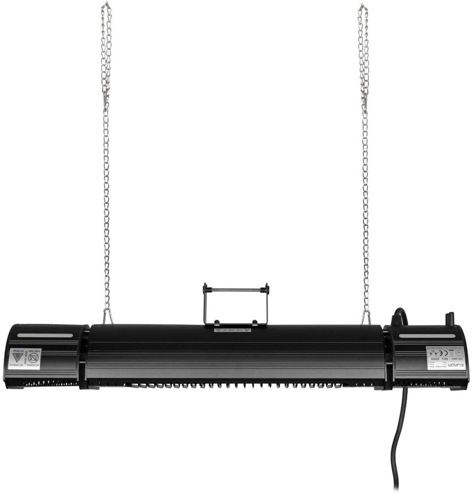 Eurom Terasos šildytuvas 334579, 2000 W, IP65, 185 cm maitinimo laidas, Bluetooth valdymas, LED apšvietimas