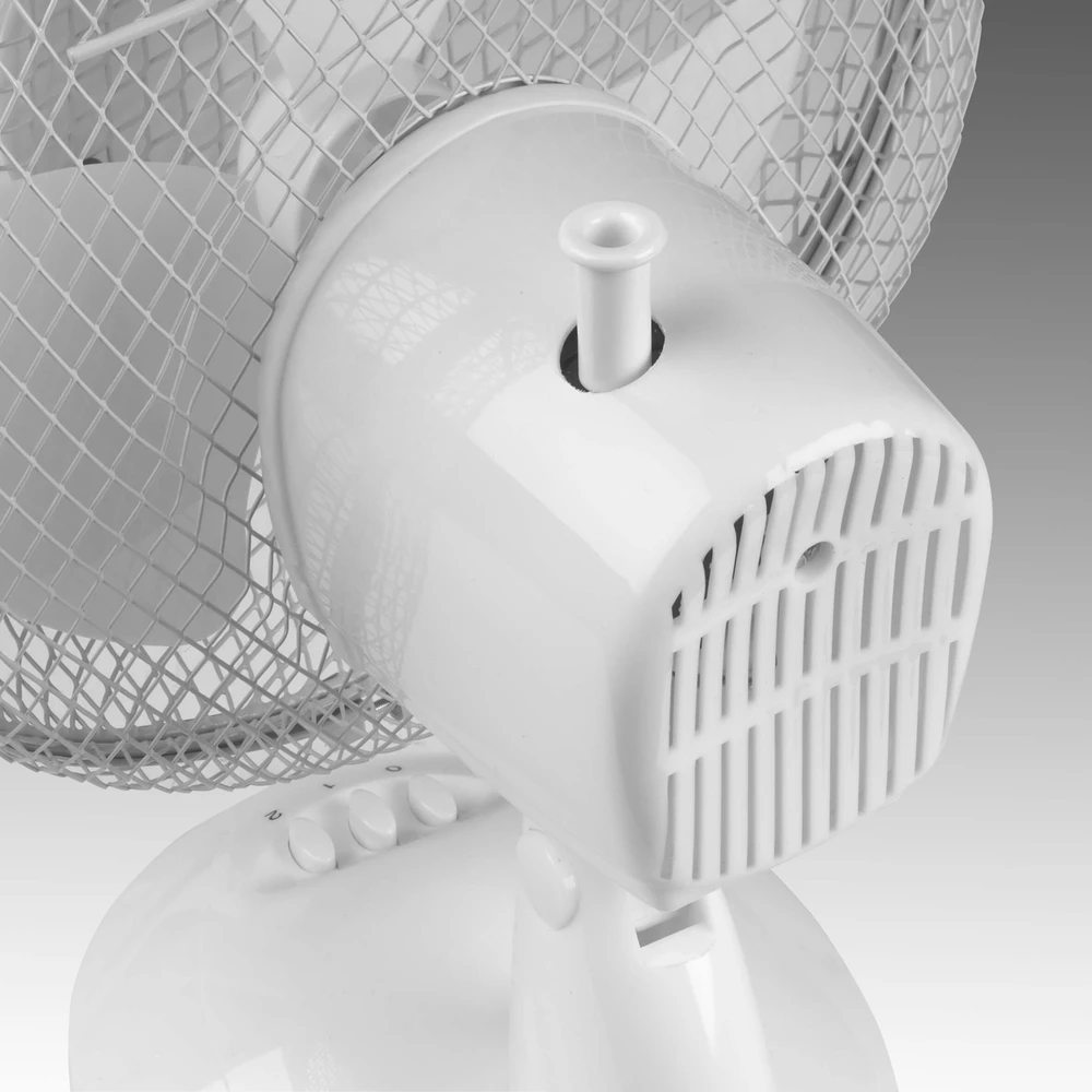Eurom VT9 Blanc stalinis ventiliatorius patalpų vėsinimui 25W 22cm osciliacija 2 greičiai kompaktiškas balta