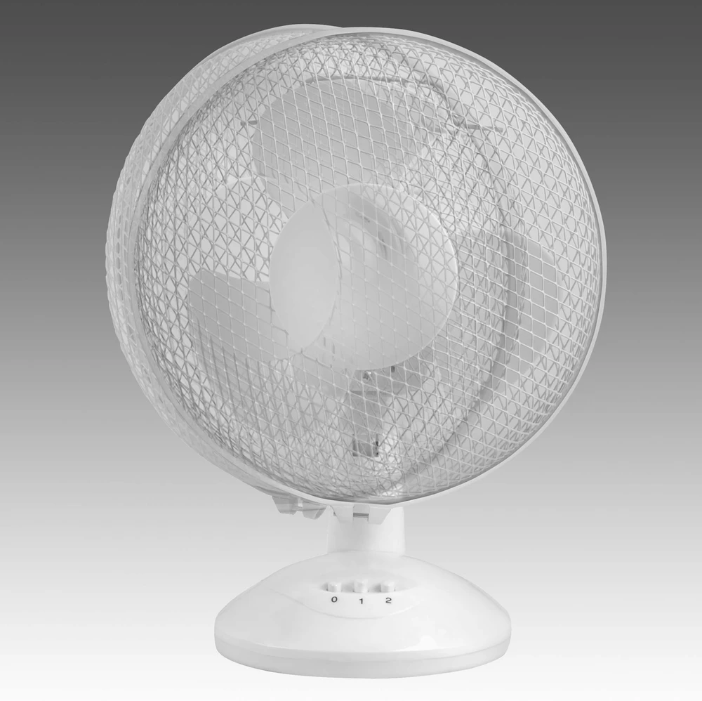 Eurom VT9 Blanc stalinis ventiliatorius patalpų vėsinimui 25W 22cm osciliacija 2 greičiai kompaktiškas balta