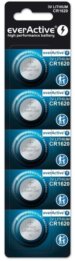 Baterija - everActive CR1620 5 vnt.