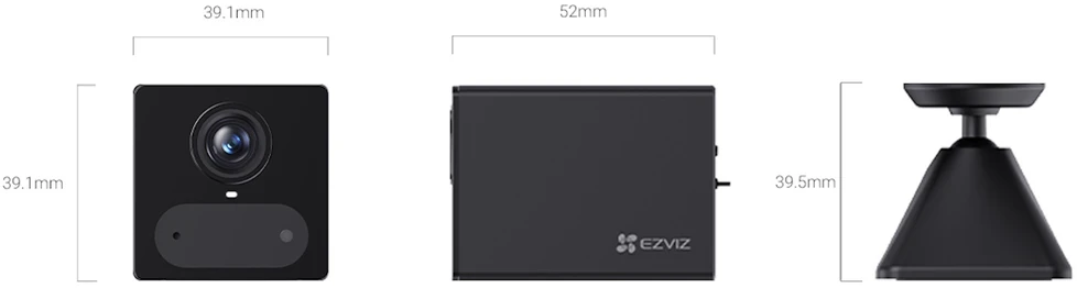 Ezviz CB2 CS-CB2 Iekštelpu 4MP 2K Viedā 4G SIM Akumulatora Kamera MicroSD / Nakts redzamība Pelēka