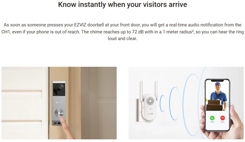 EZVIZ CH1 Baltas
