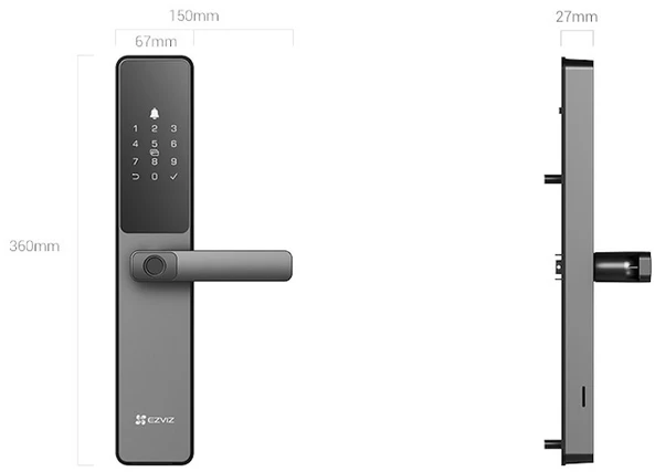 Išmani durų rankena EZVIZ CS-DL05 (WBCP,M)