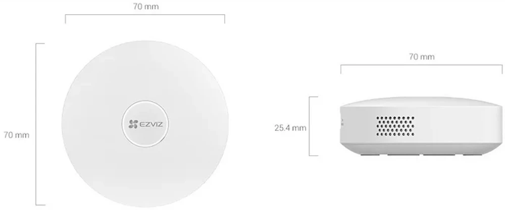 Ezviz DL01S 3in1 komplekts Viedā slēdzene iekštelpas + ārpus telpas + durvju zvans ar Gatewayy Sudraba