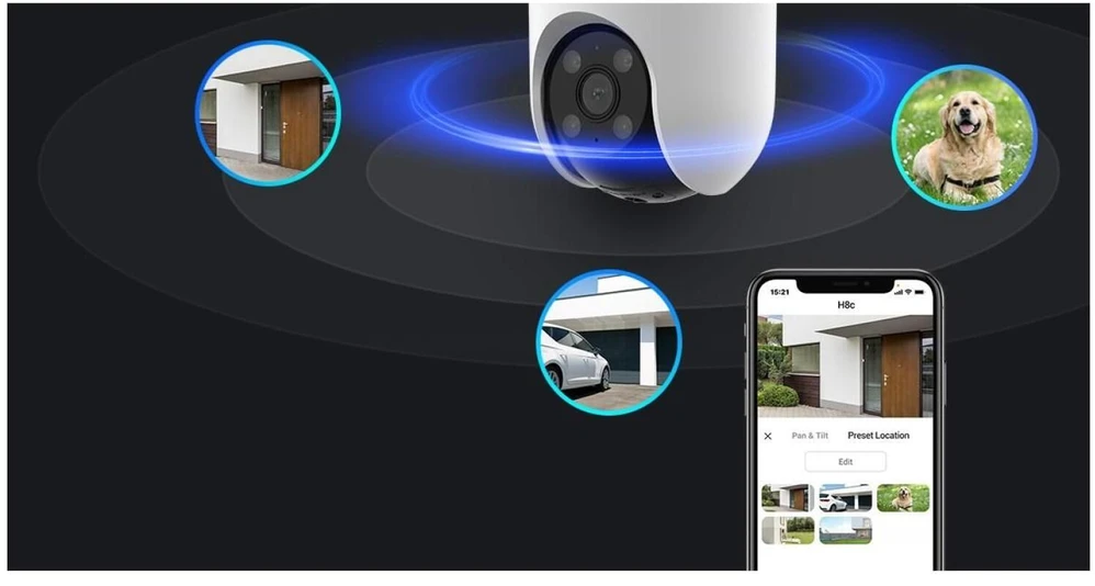 IP Kamera - Ezviz H8c, Balta