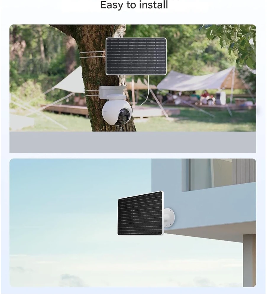 Ezviz PBC12 2in1 12W Saules panels + 37Wh Enerģijas banka visām akumulatora kamerām (292mm x 194mm) Balts