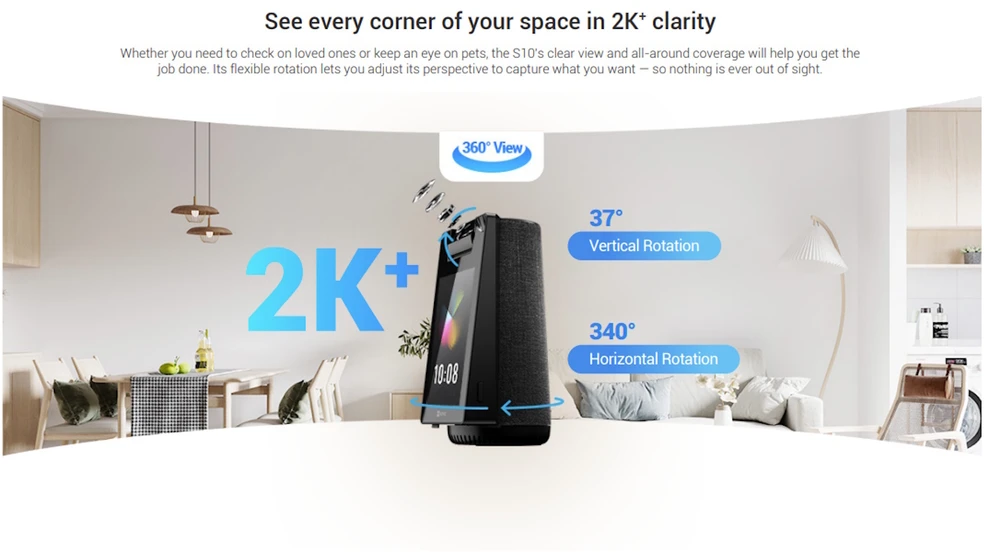 Kamera IP Ezviz S10 2K+ Type-C 4MP
